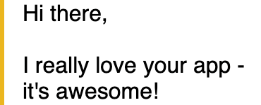 Redacted email message