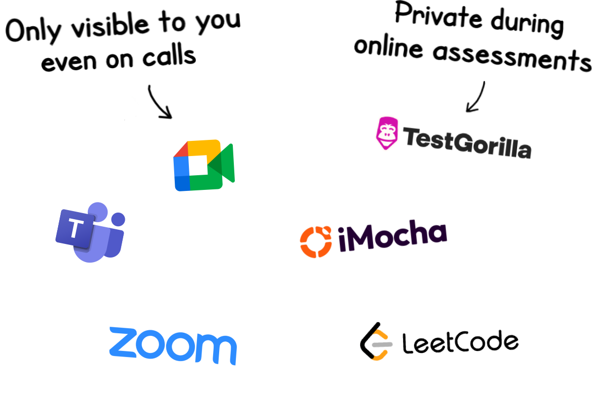 Logos of compatible platforms